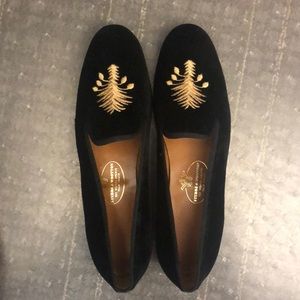 Black Stubbs & Wootton loafers